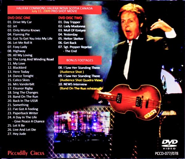 Paul McCartney/Canada 2009 & more - Image 2