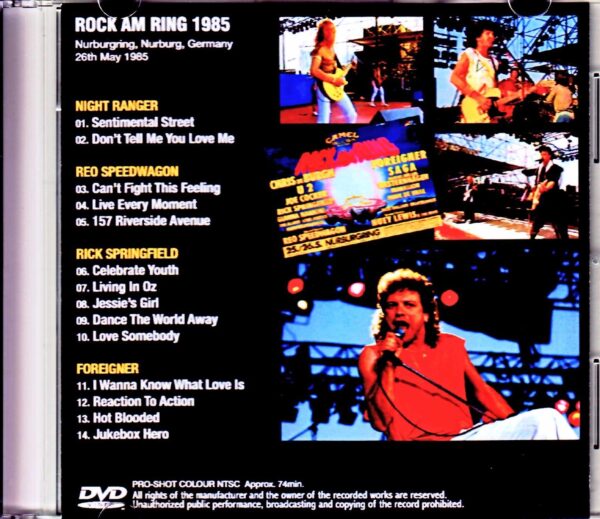 Various Artists Foreigner,Rick Springfield,REO Speedwagon,Night Ranger/Germany 1985 Best Quality - Image 2