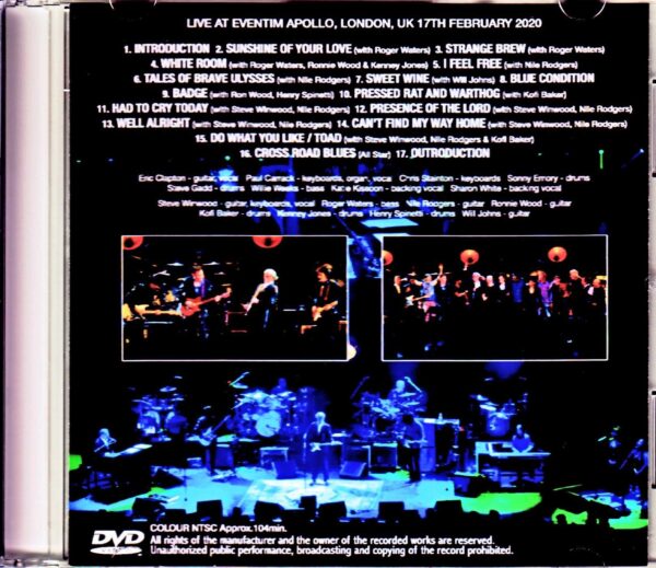 Various Artists Eric Clapton,Roger Waters,Steve Winwood,Ronnie Wood/London,UK 2020 Multi-Cam - Image 2