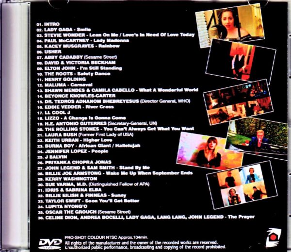 Various Artists Lady Gaga, Stevie Wonder, Paul McCartney, Elton John, Rolling Stones, Billie Eilish/One World Together at Home - Image 2