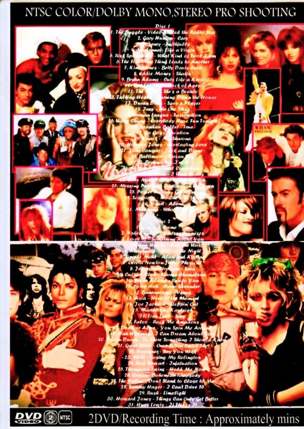 Various Artists Journey,Madonna,Duran Duran,Police,Queen,Steve Miller Band/80's Video Collection Vol.1 & 2 - Image 2
