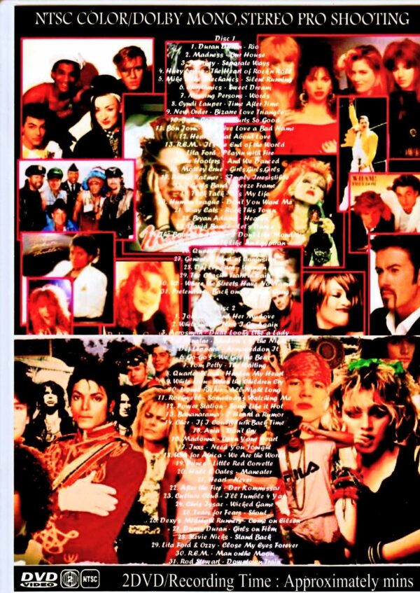 Various Artists Def Leppard,Tom Petty,Asia,Prince,Journey,Clash,Cyndi Lauper/80's Video Collection Vol.7 & 8 - Image 2