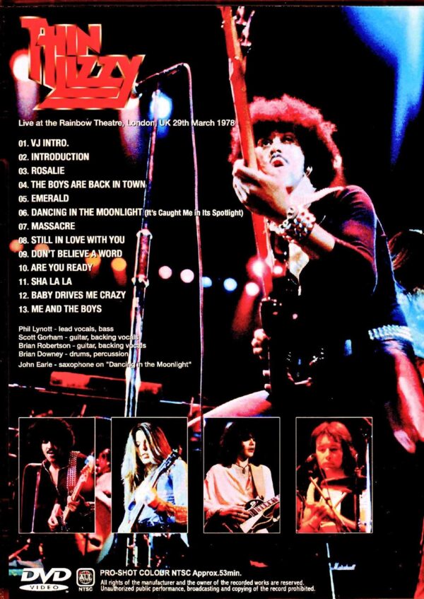 Thin Lizzy/London,UK 1978 Japanese Broadcast Edition - Image 2