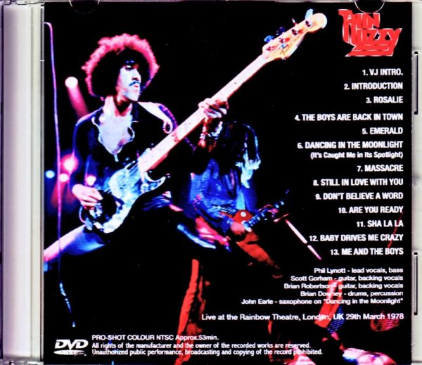 Thin Lizzy/London,UK 1978 Japanese Broadcast Jewel Version - Image 2