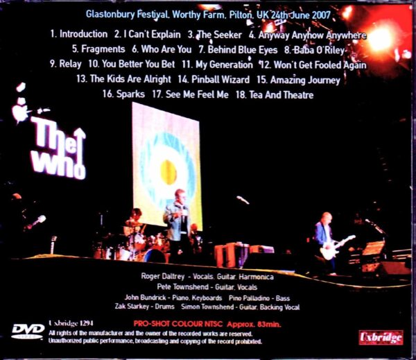 The Who/UK 2007 Upgrade - Image 2