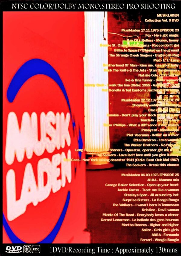Various Artists Bay City Rollers, Natalie Cole, Bee Gees, Steeleye Span/Musik Laden Video Collection Vol.9 - Image 2