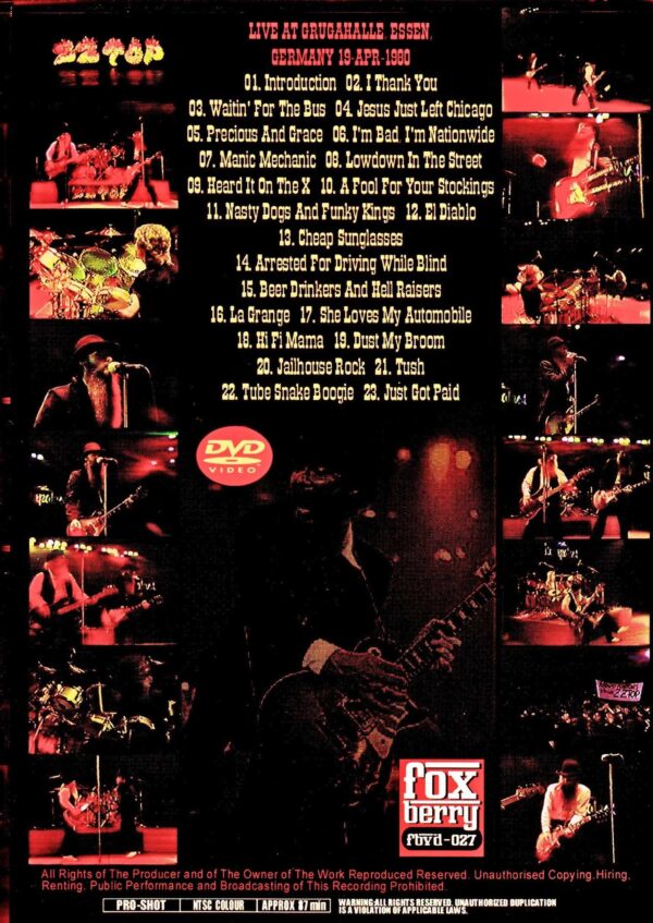 ZZ Top/Germany 1980 - Image 2
