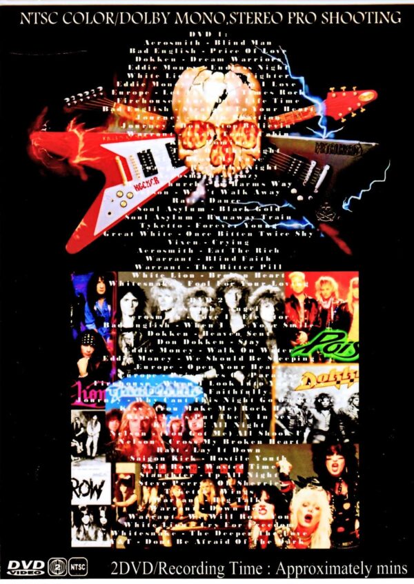 Various Artists Aerosmith,Firehouse,Journey,Skid Row,Europe,Tyketto,Dokken,Kiss/80's & 90's Hard Rock Video Collection Vol.1 & 2 - Image 2