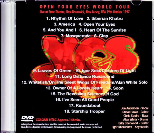 Yes/NJ, USA 1997 - Image 2
