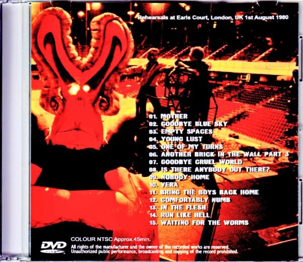 Pink Floyd/London,UK 8.1.1980 Rehearsal - Image 2