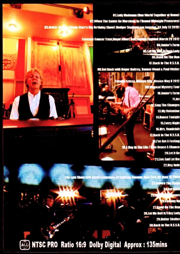 Paul McCartney/Pro shot video collection 2020 etc. - Image 2