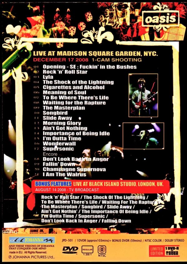 Oasis/Madison Square Garden Performance 2008 and more NY,USA 2008 & more - Image 2