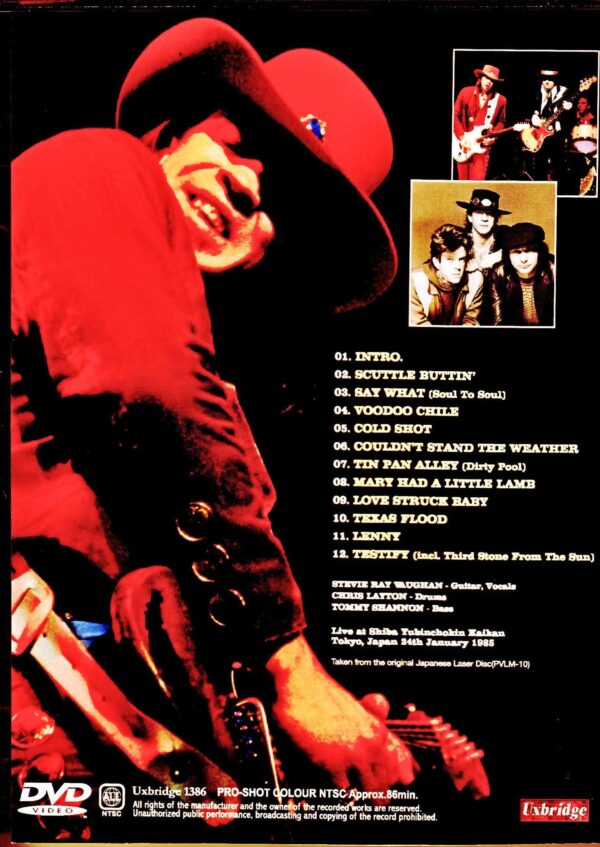 Stevie Ray Vaughan/Tokyo,Japan 1985 Original Japanese Laser Disc Edition - Image 2