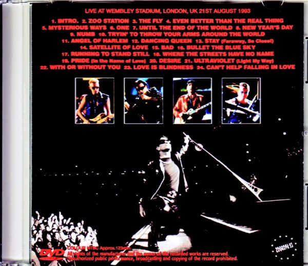 U2/London,UK 8.21.1993 - Image 2