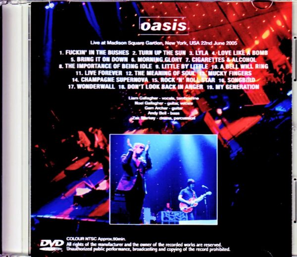 Oasis/NY,USA 2005 2Cam Mix - Image 2