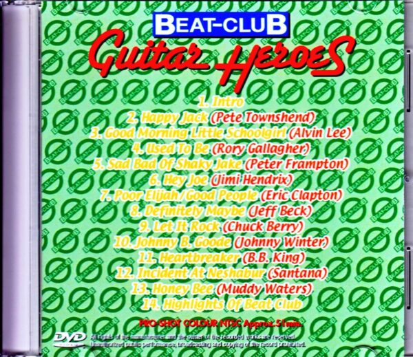 Various Artists Chuck Berry,Muddy Waters,Eric Clapton,Alvin Lee,Rory Gallagher/Beat Club Guitar Heroes Japanese Laser Disc Edition - Image 2