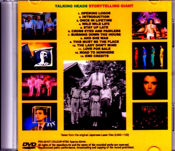 Talking Heads/Storytelling Giant Japanese Laser Disc Edition - Image 2