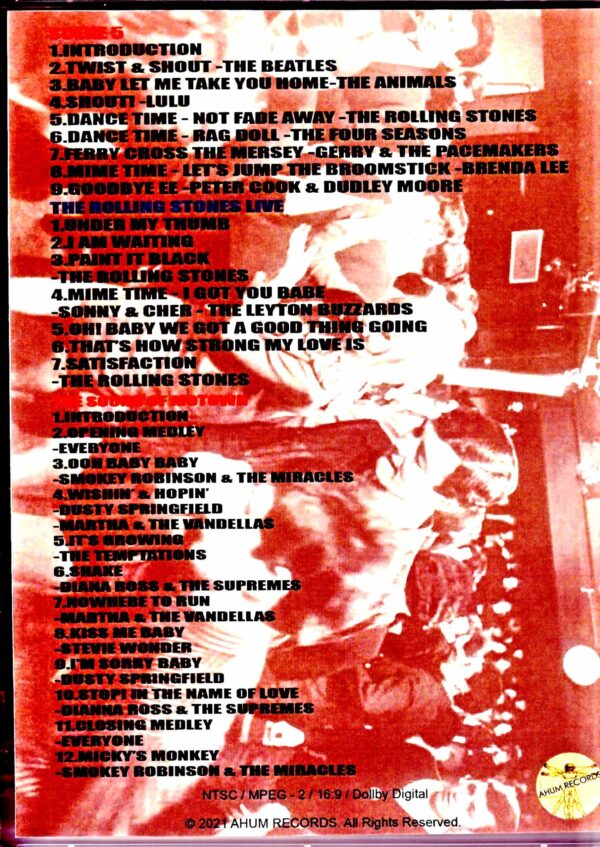 Various Artists Beatles,Stevie Wonder,Miracles,Four Seasons,Diana Ross/Ready Steady Go! Collection Vol.2 - Image 2