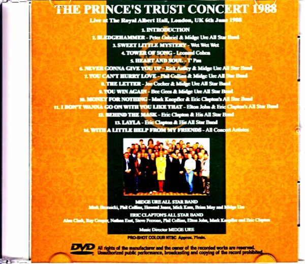 Various Artists Eric Clapton, Phil Collins, Elton John, Peter Gabriel/Charity organization supporting young unemployed people Concert London, UK 1988 - Image 2