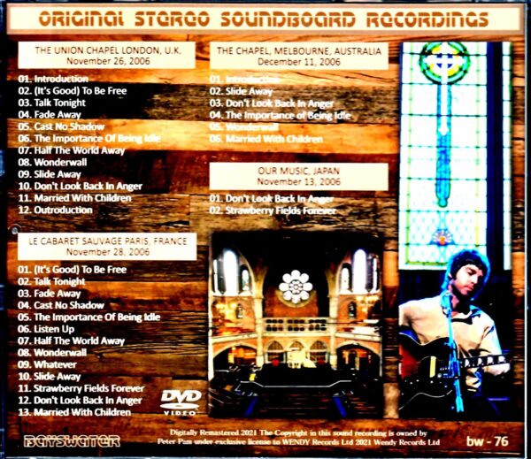 Oasis/Acoustic live performance by Noel and Gem Pro-Shot Live Collection 2006 - Image 2