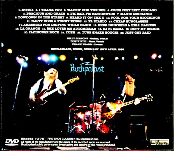 ZZ Top/Germany 1980 - Image 2