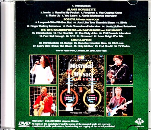 Various Artists Bob Dylan, Eric Clapton, Alanis Morissette Who, The / A legendary charity event that attracted about 150,000 people London, UK 1996 - Image 2
