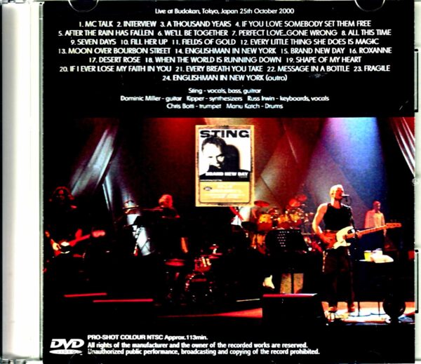 Sting/Tokyo,Japan 2000 - Image 2