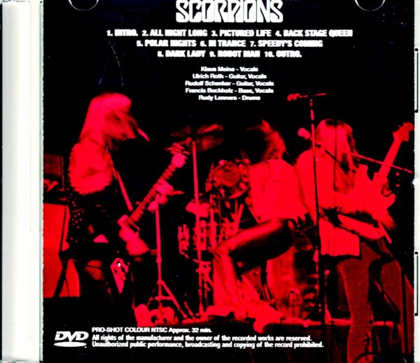 Scorpions / The most shocking video of the year TV Studio Live 1977 Jewel Version - Image 2