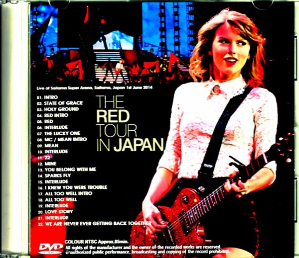 Taylor Swift/Saitama,Japan 2014 Synchro Soundboard Edition - Image 2