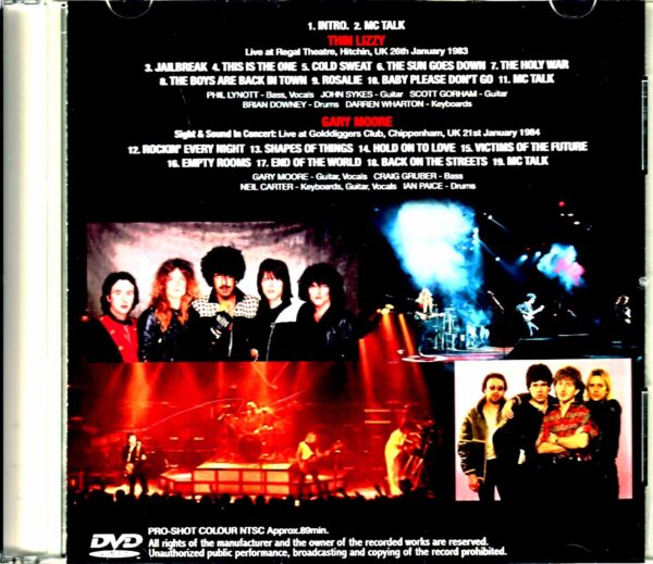 Thin Lizzy Gary Moore Thin Lizzy Gary Moore/England,UK 1983 & 1984 Japanese Broadcast Edition - Image 2