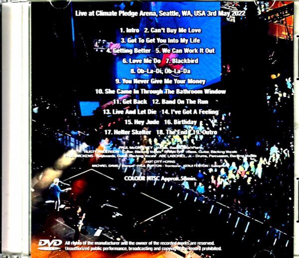 Paul McCartney/WA,USA 5.3.2022 Jewel Version - Image 2