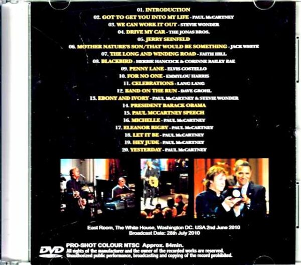 Paul McCartney / Gershwin Prize Commemorative Concert WA,USA 2010 - Image 2