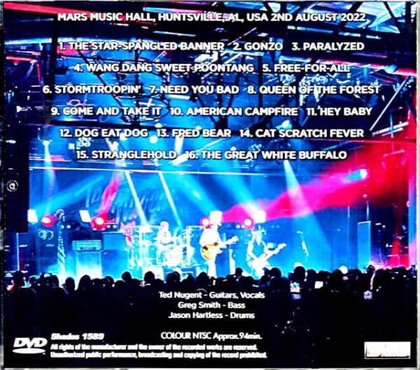 Ted Nugent/AL,USA 2022 - Image 2