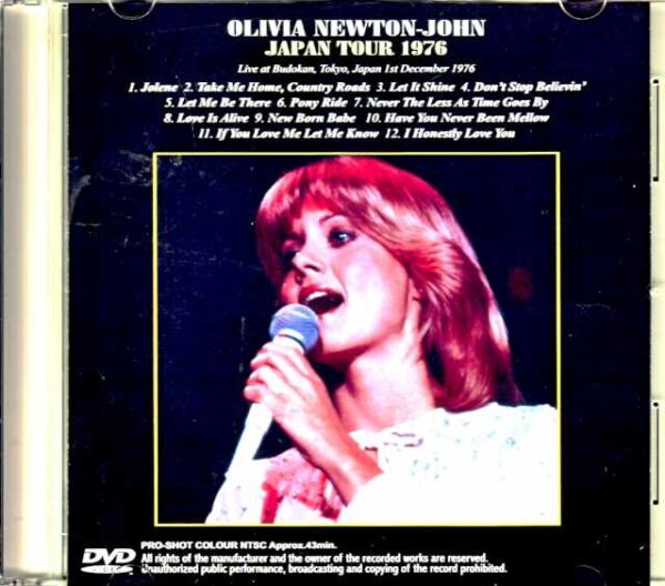 Olivia Newton-John Olivia Newton-John/Tokyo,Japan 11.1.1976 TV Broadcast Edition - Image 2