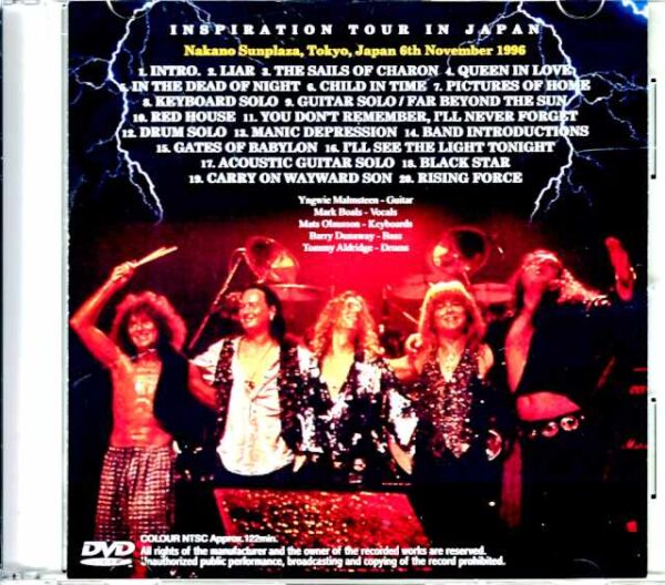 Yngwie Malmsteen/Tokyo,Japan 11.6.1996 - Image 2