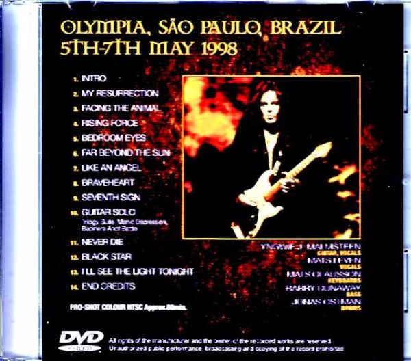 Yngwie Malmsteen/Brazil 1998 Complete Jewel Version - Image 2