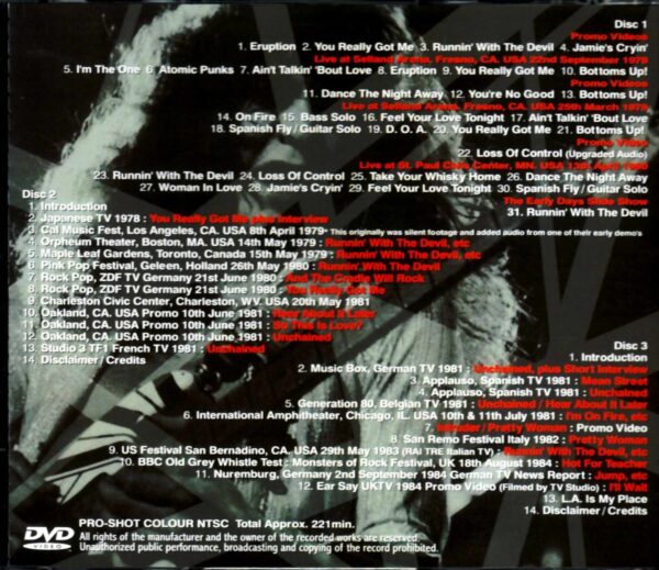Van Halen/Rare Video Collection of Early Years - Image 2