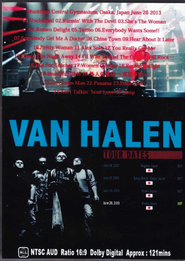 Van Halen/Osaka,Japan 6.26.2013 - Image 2