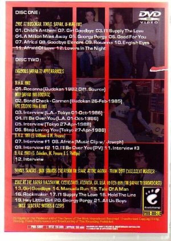 Toto/Tokyo,Japan 1982 & Video Chronicle 1979-2003 - Image 2