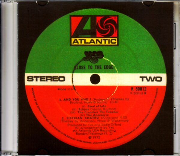 Yes/Close to the Edge UK Original LP - Image 2