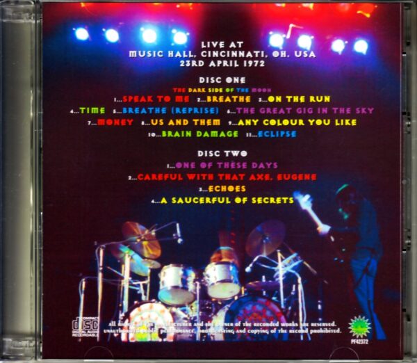 Pink Floyd/OH, USA 1972 1st Gen Tape - Image 2