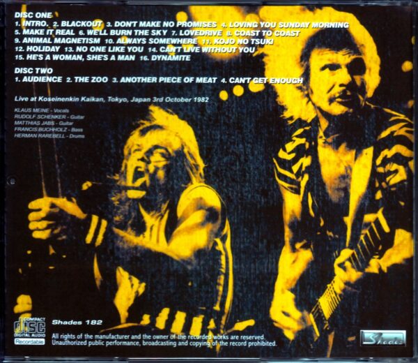 Scorpions/Tokyo,Japan 10.3.1982 - Image 2