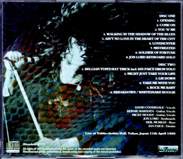 Whitesnake/Tokyo,Japan 4.11.1980 - Image 2