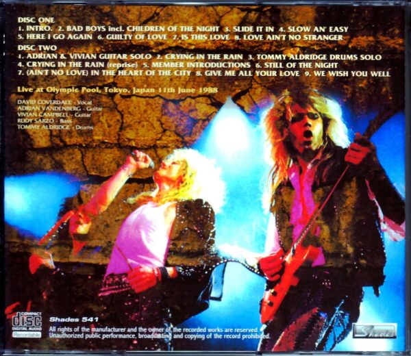 Whitesnake/Tokyo,Japan 1988 - Image 2