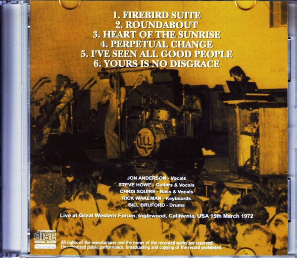 Yes/CA, USA 3.15.1972 - Image 2