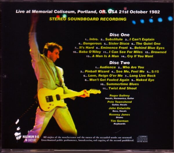 THe Who/OR, USA 1982 - Image 2
