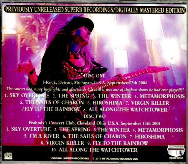 Uli Jon Roth/Mi & Oh, USA 2004 - Image 2