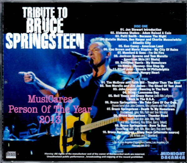 Various Artists Tribute Bruce Springsteen/Ca,USA 2013 - Image 2