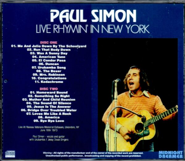 Paul Simon/Ny, USA 1973 - Image 2