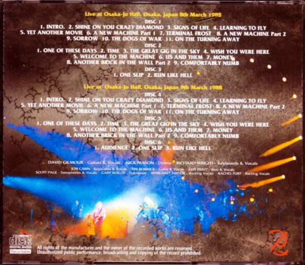Pink Floyd/Osaka,Japan 1988 2Days Def Master - Image 2